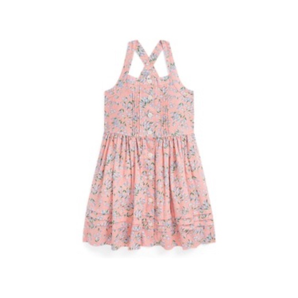 Floral Linen-Cotton Dress - Picture 1 of 1